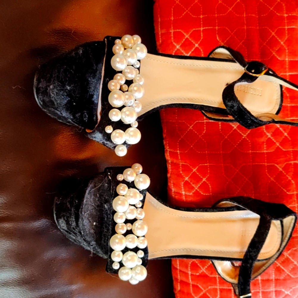 Forever 21 heels with pearls
